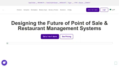 Screenshot preview of foodics.com