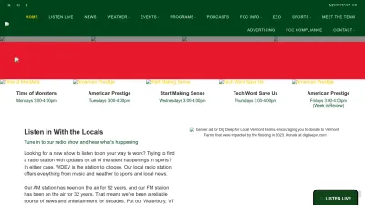 Screenshot preview of wdevradio.com