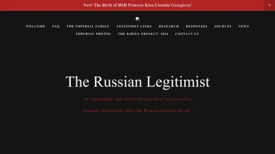 Screenshot preview of russianlegitimist.org