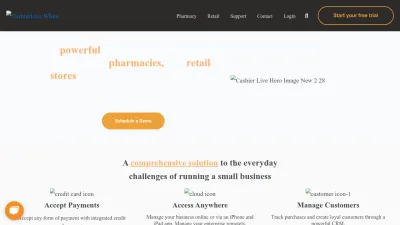 Screenshot preview of cashierlive.com