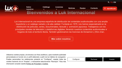 Screenshot preview of lukinternacional.com