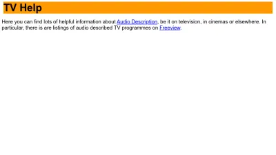 Screenshot preview of tvhelp.org.uk