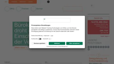 Screenshot preview of dkgev.de