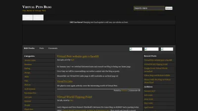 Screenshot preview of virtualpet.com