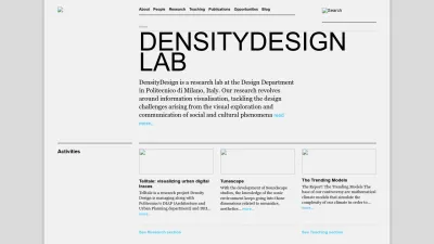 Screenshot preview of densitydesign.org