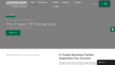 Screenshot preview of dominionelectric.com