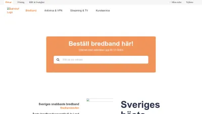 Screenshot of Bahnhof.se