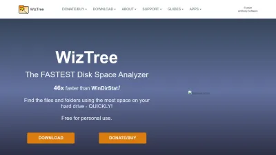 Screenshot preview of diskanalyzer.com