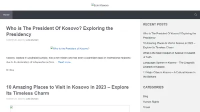 Screenshot preview of ecmikosovo.org