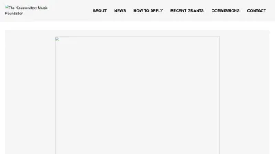 Screenshot preview of koussevitzky.org