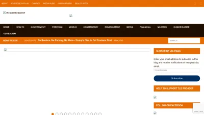 Screenshot preview of thelibertybeacon.com