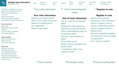 Screenshot preview of mvic.sos.state.mi.us