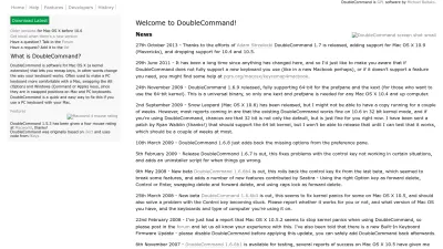 Screenshot preview of doublecommand.sourceforge.net