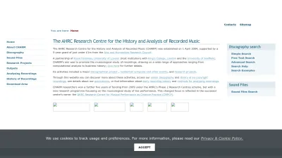 Screenshot preview of charm.rhul.ac.uk
