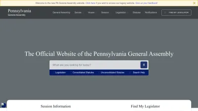 Screenshot of Palegis.us