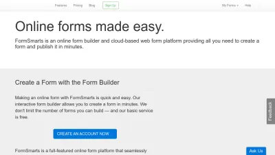 Screenshot preview of formsmarts.com