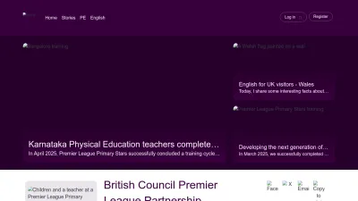 Screenshot preview of premierleague.britishcouncil.org