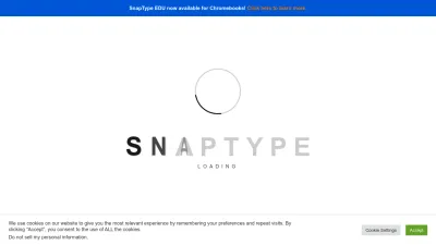 Screenshot preview of snaptypeapp.com
