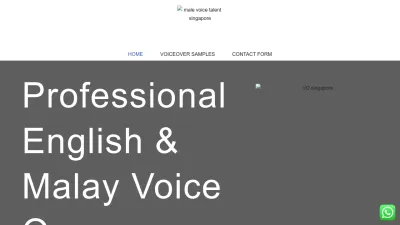 Screenshot preview of voiceoversg.com
