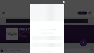 Screenshot preview of wnci.iheart.com