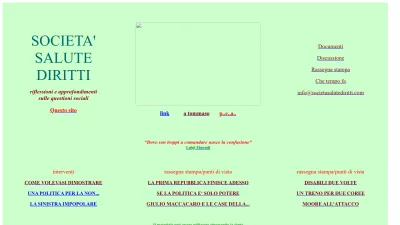 Screenshot preview of societasalutediritti.com
