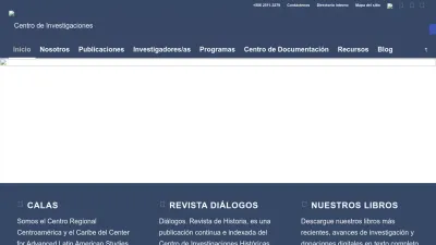 Screenshot preview of cihac.fcs.ucr.ac.cr