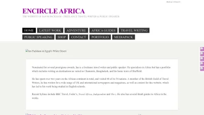 Screenshot preview of encircleafrica.org