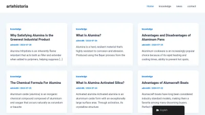 Screenshot preview of artehistoria.net