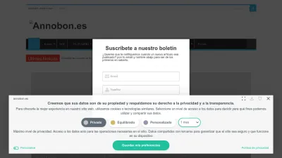 Screenshot preview of annobon.es