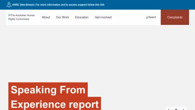 Screenshot preview of humanrights.gov.au