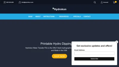 Screenshot preview of hydrokon.com