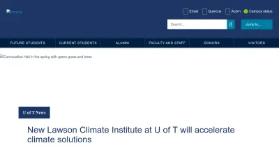 Screenshot preview of toronto.edu