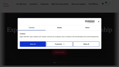 Screenshot preview of egonzehnder.com