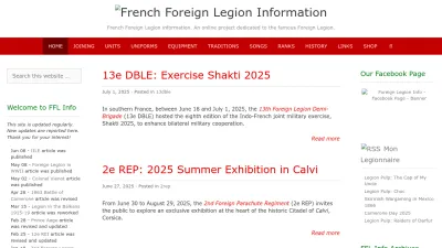 Screenshot preview of foreignlegion.info