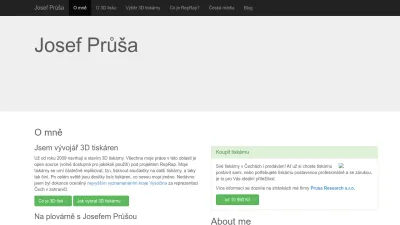 Screenshot preview of josefprusa.cz