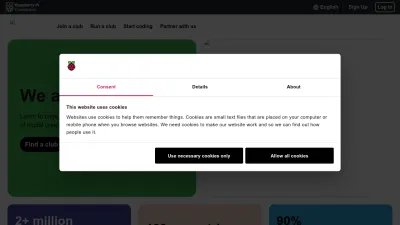 Screenshot preview of codeclub.org