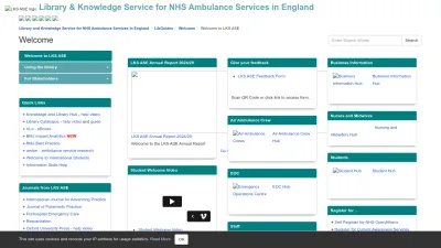 Screenshot preview of ambulance.libguides.com