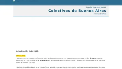 Screenshot preview of tucolectivo.info