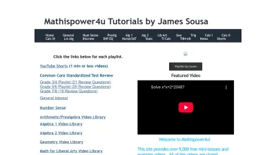 Screenshot preview of mathispower4u.yolasite.com