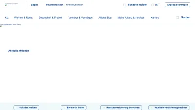 Screenshot preview of allianz.at