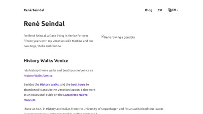 Screenshot preview of seindal.dk