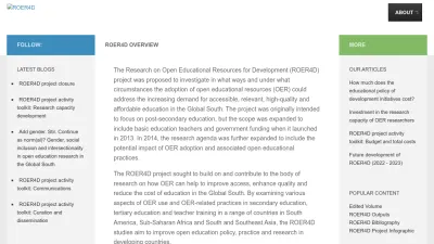 Screenshot preview of roer4d.org