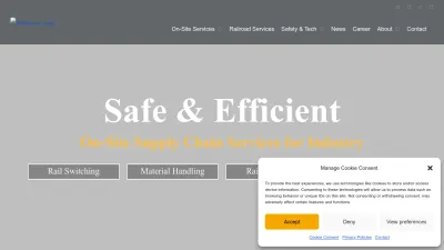 Screenshot preview of railserve.com