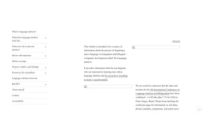 Screenshot preview of languageattrition.org