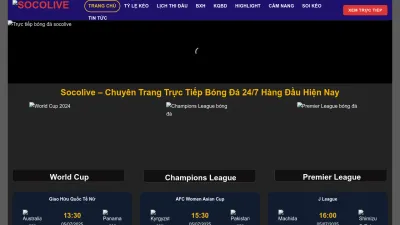 Screenshot preview of socolive.trade