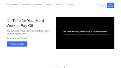 Screenshot preview of raise.me