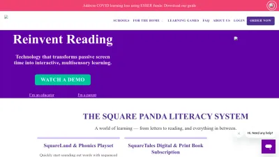 Screenshot preview of squarepanda.com