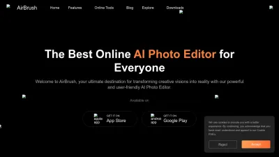 Screenshot preview of airbrush.com
