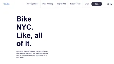Screenshot preview of citibikenyc.com