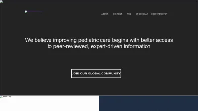 Screenshot preview of openpediatrics.org